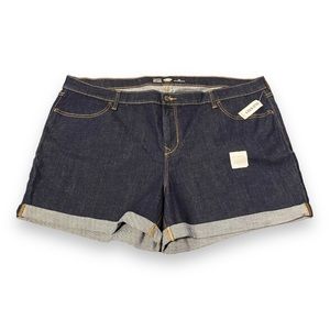 Old Navy Classic Cuffed Dark Wash Jean Shorts